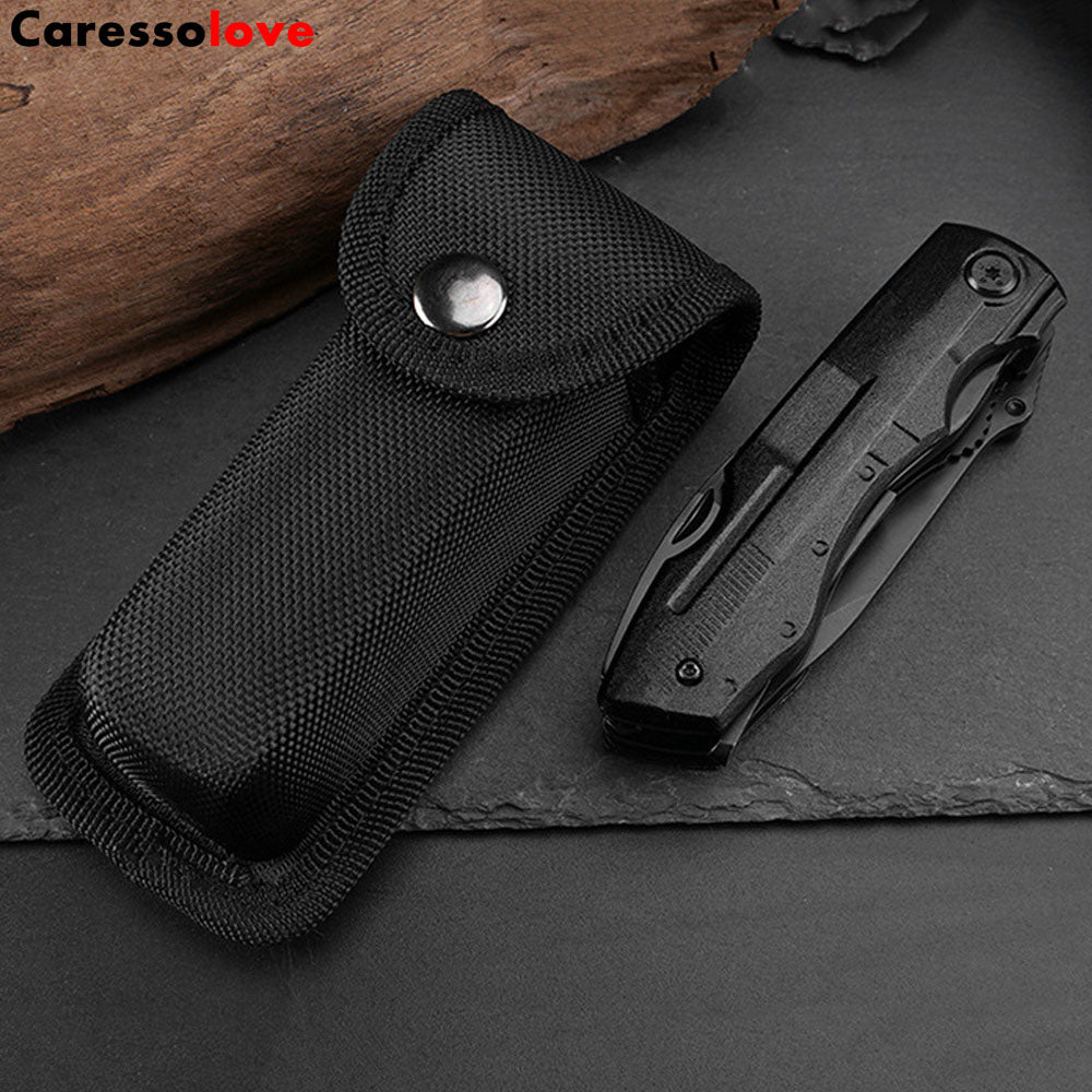 Caressolove Multitool Pocket Pliers Folding Knife Stainless Steel Survival Camping Knife, For Camping Fishing Hiking Hunting Outdoor Bushcraft