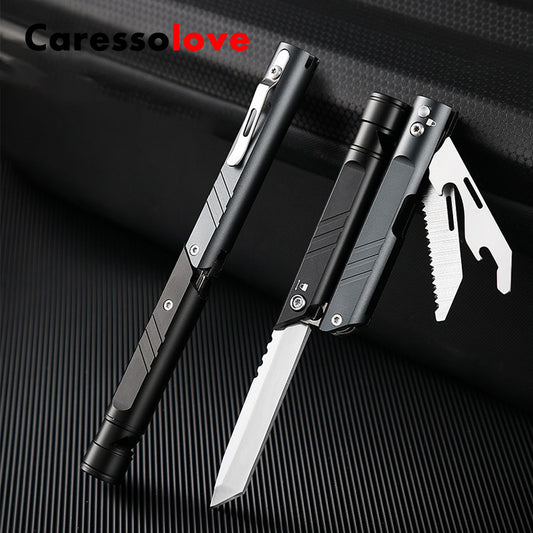 Caressolove Military Tactical Knife,Professional Self Defense Pen,Emergency Multitool,Camping Survival Tools, Cool EDC Gear for Men Boyfriend, Husband, Dad