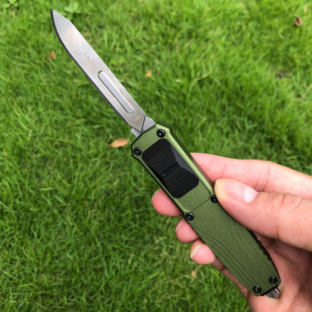 Caressolove Automatic Utility Knife, Auto Retractable Scalpel Pocket Knife with 10PCS #23 and 3PCS #60 Blades