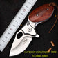 D2 & Damascus Steel Pocket Folding Knife, Outdoor Camping Survival Tool