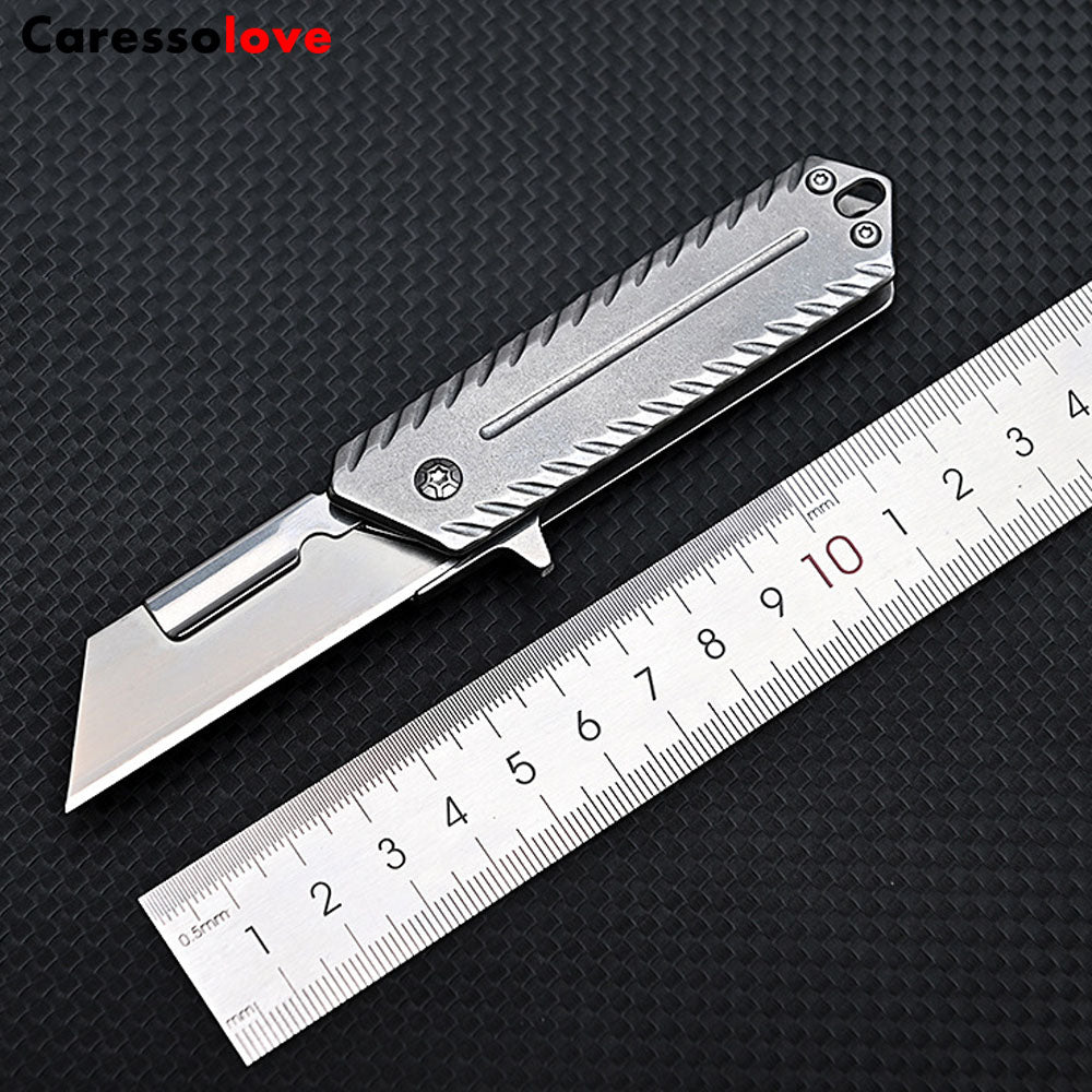 Stainless Steel Art Knife,Quick Change Blade Mechanism,With 10 Pcs Stainless Steel Blade