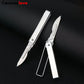 Caressolove Stainless Steel Pocket Folding Utility Knife, EDC Utility Surgical Knives With 10 Replaceable Blades