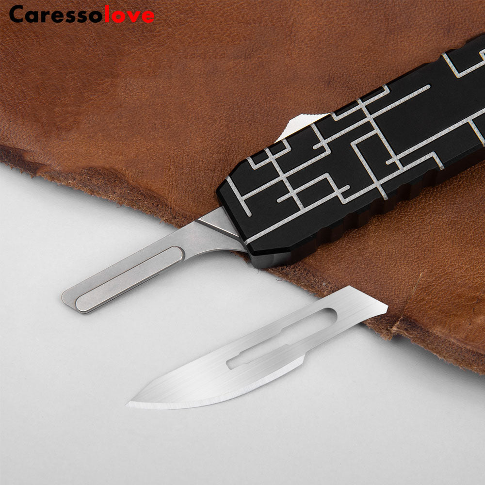 Caressolove Aluminum Alloy Pocket Knife,Good For Camping Survival Indoor And Outdoor Activities, Easy-To-Carry