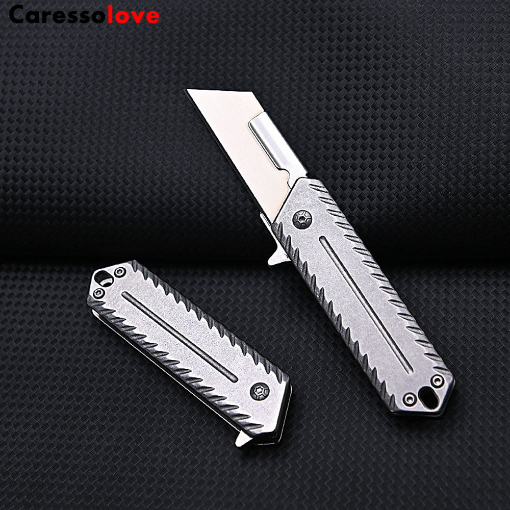 Stainless Steel Art Knife,Quick Change Blade Mechanism,With 10 Pcs Stainless Steel Blade