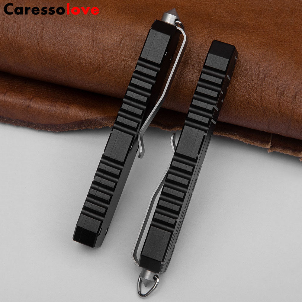 Caressolove Aluminum Alloy Pocket Knife,Good For Camping Survival Indoor And Outdoor Activities, Easy-To-Carry