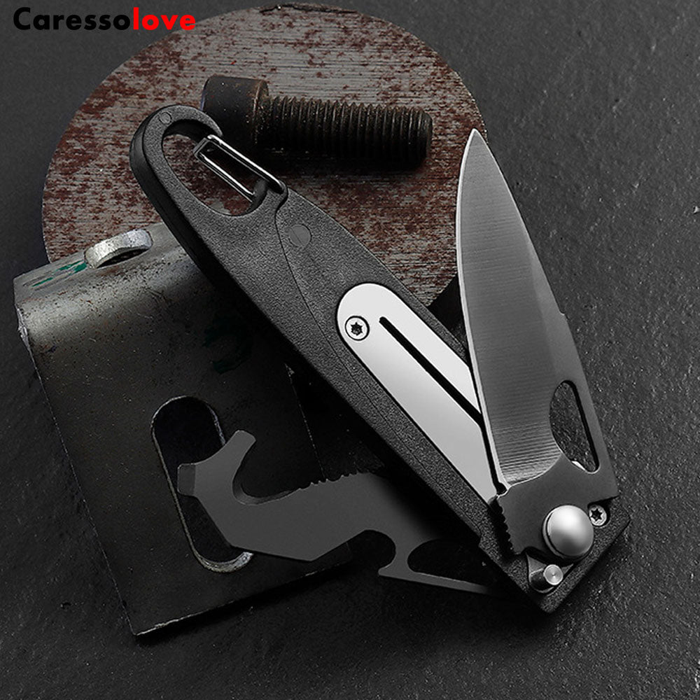 Caressolove Multifunctional Folding Pocket Knife, Everyday Carry And Outdoor Activities Multi Tool