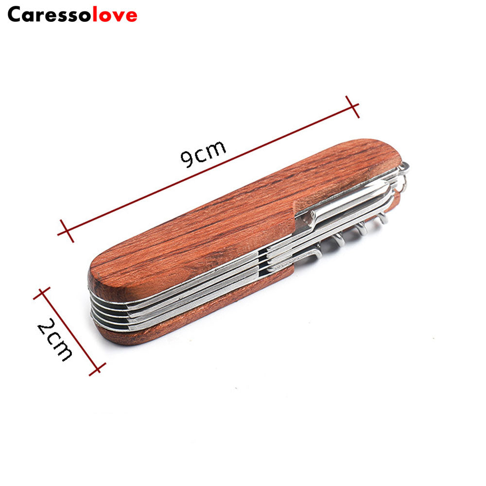 Caressolove 11-in-1 Multi Tool Folding Swiss Knife, With Screwdriver Saw Scissors Opener, Multifunction Pocket Knife Set For Household, Outdoor Camping Hiking Survival Army Knife