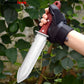 Caressolove Garden Knife Garden Tools With Sheath For Weeding, Digging, Cutting And Planting， Full-Tang Wood Handle.