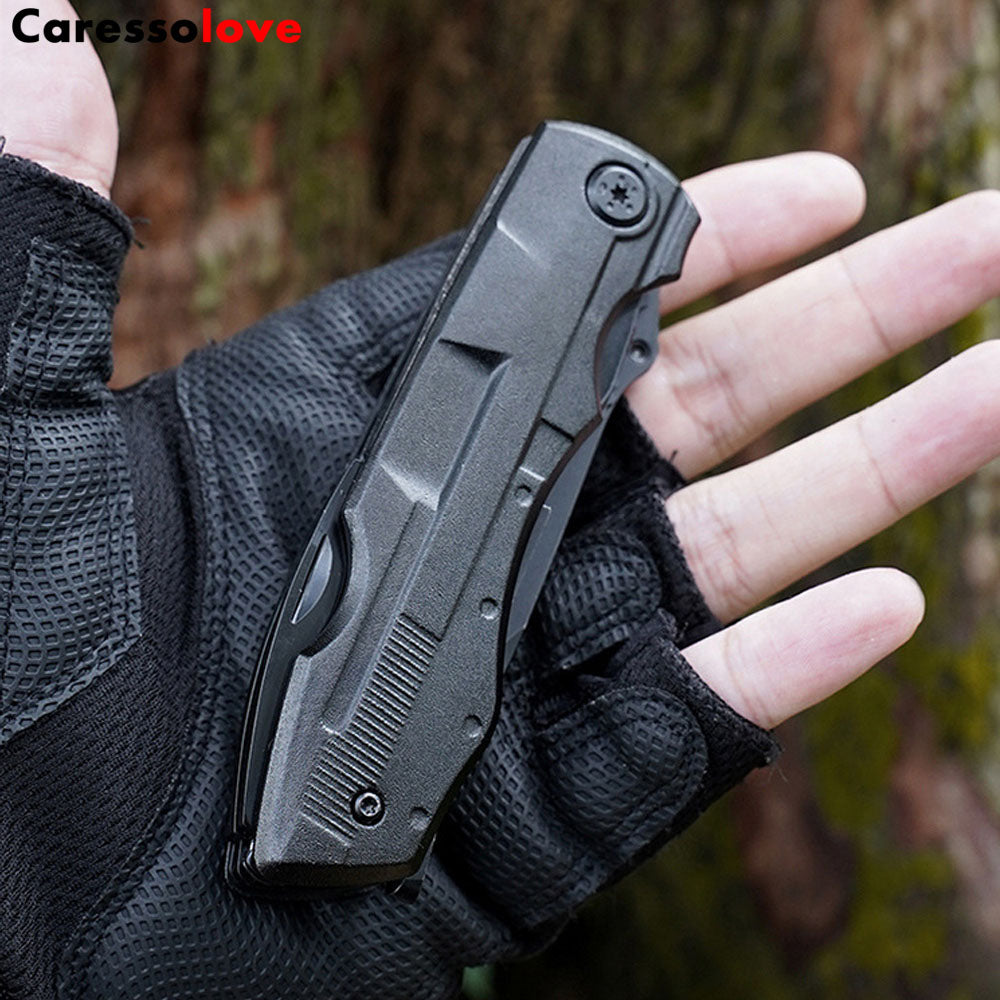 Caressolove Multitool Pocket Pliers Folding Knife Stainless Steel Survival Camping Knife, For Camping Fishing Hiking Hunting Outdoor Bushcraft