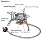 Caressolove 3800W Windproof Camping Gas Stove Portable Foldable Backpacking Stove with Piezo Ignition Outdoor Camping Hiking Picnic Stove Burner