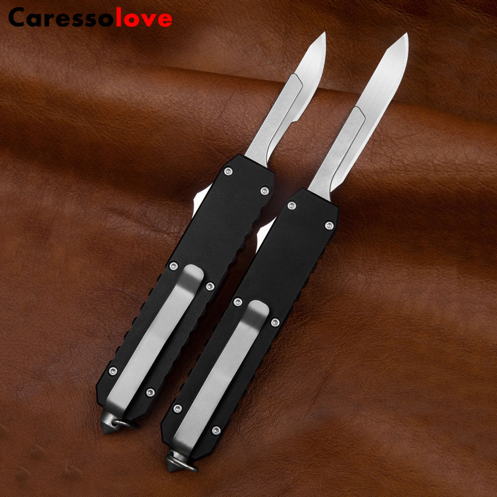 Caressolove Aluminum Alloy Pocket Knife,Good For Camping Survival Indoor And Outdoor Activities, Easy-To-Carry