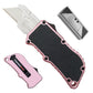Caressolove Pink Automatic Utility Knife, Safety Heavy Duty Auto Retractable Box Cutter, Replaceable Razor Blade Knives