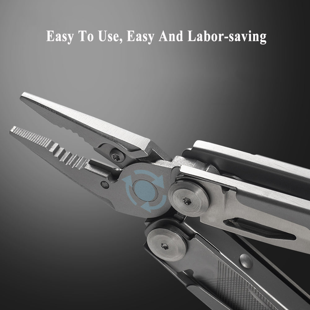 Plusor Tool Caressolove 440A Steel Multitool Pliers, Premium Portable Multi Tool w