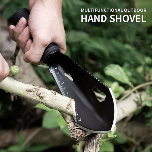 Caressolove Gardening Tools,Multifunctional Gardening Tactical Shovel Survival Digging Trowel, Light Weight Serrated Edge Digger with Sheath