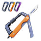Caressolove EDC Carabiner For Men, 6-In-1 Outdoor Multitool Carabiner Pocket Knife, Multifunctional Survival Keychain With Saw, Screwdriver, Window Breaker, Tactical Gear for Camping Hiking