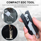 Caressolove 9-in-1 Mini Utility Knife Multitool For Household and Outdoor, Multipurpose Keychain EDC Pocket Knife, Small Replaceable Razor Blade Box Cutter With Clip and 10PCS SK5 Blades