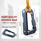 Caressolove EDC Carabiner For Men, 6-In-1 Outdoor Multitool Carabiner Pocket Knife, Multifunctional Survival Keychain With Saw, Screwdriver, Window Breaker, Tactical Gear for Camping Hiking