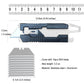 Caressolove 9-in-1 Mini Utility Knife Multitool For Household and Outdoor, Multipurpose Keychain EDC Pocket Knife, Small Replaceable Razor Blade Box Cutter With Clip and 10PCS SK5 Blades