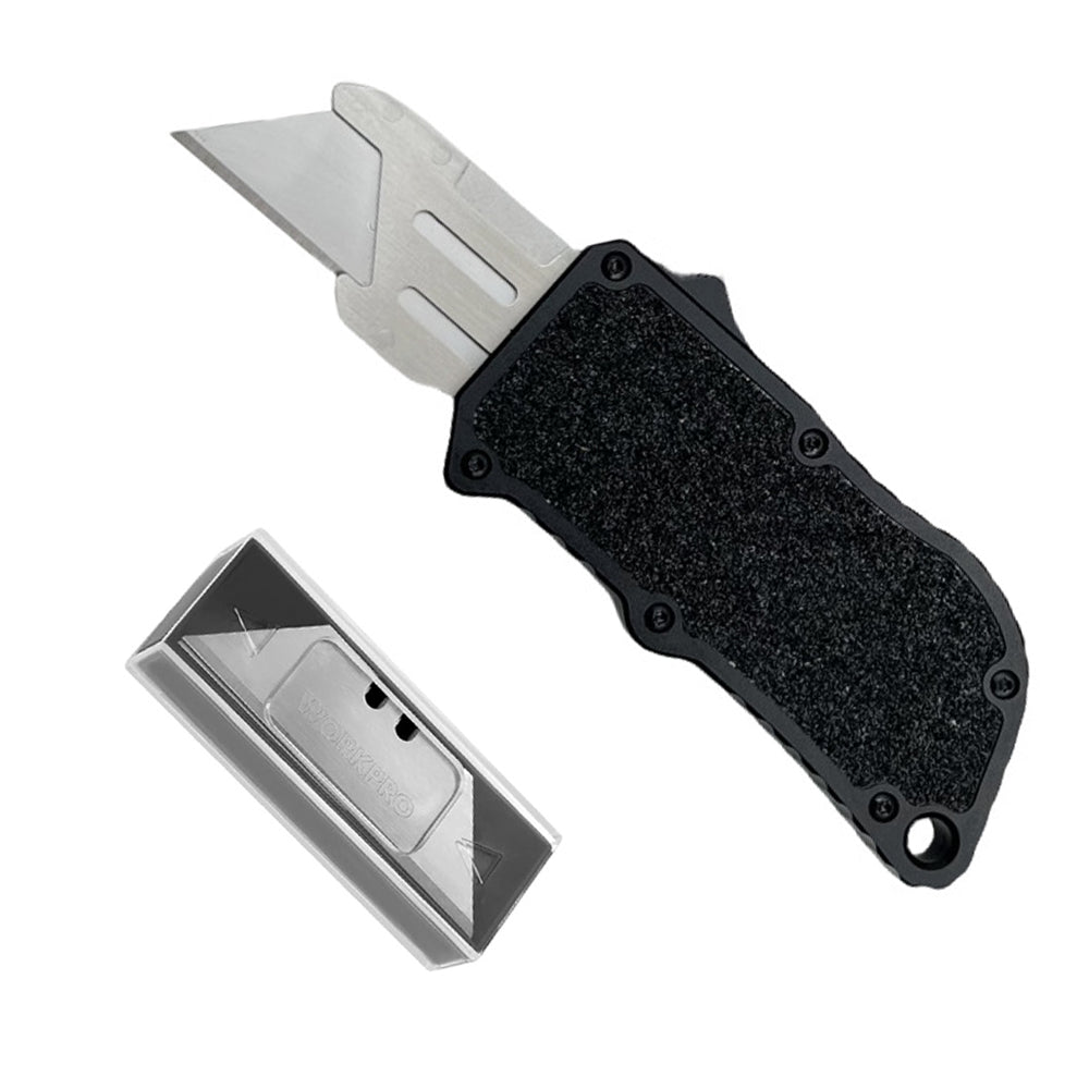 Caressolove Automatic Utility Knife, 2nd Generation Automatic Box Cutter, Auto Razor Blade Cutter